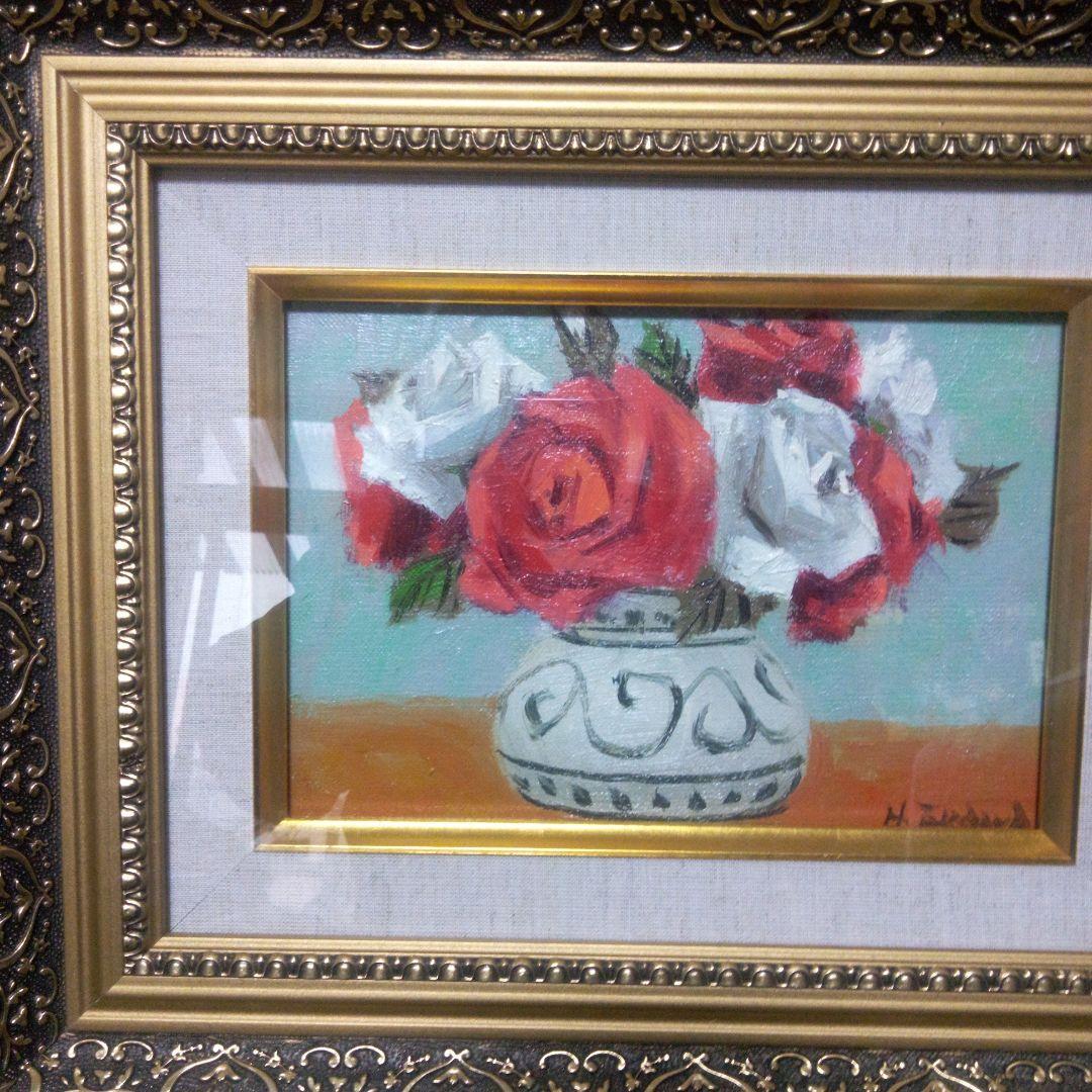 薔薇の油絵