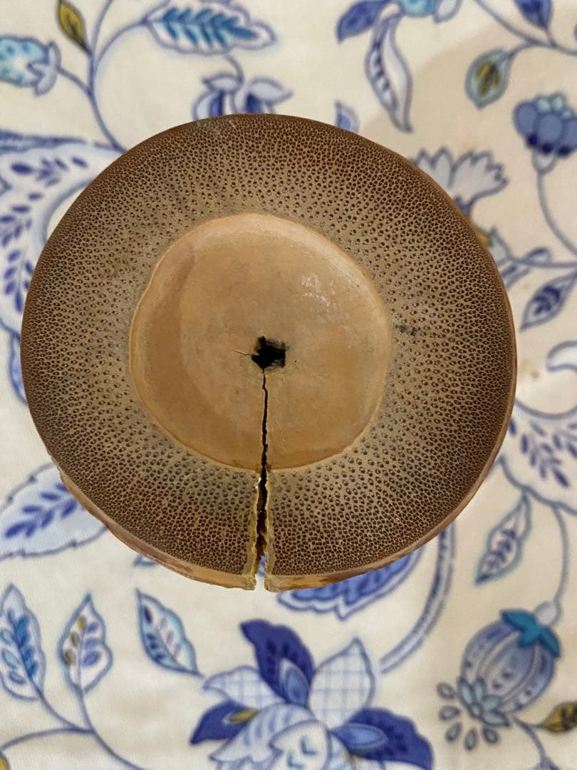 28日迄¥57,900〜お値下　黒田正玄作　炉・風炉蓋置　13代家元　即中斉書付