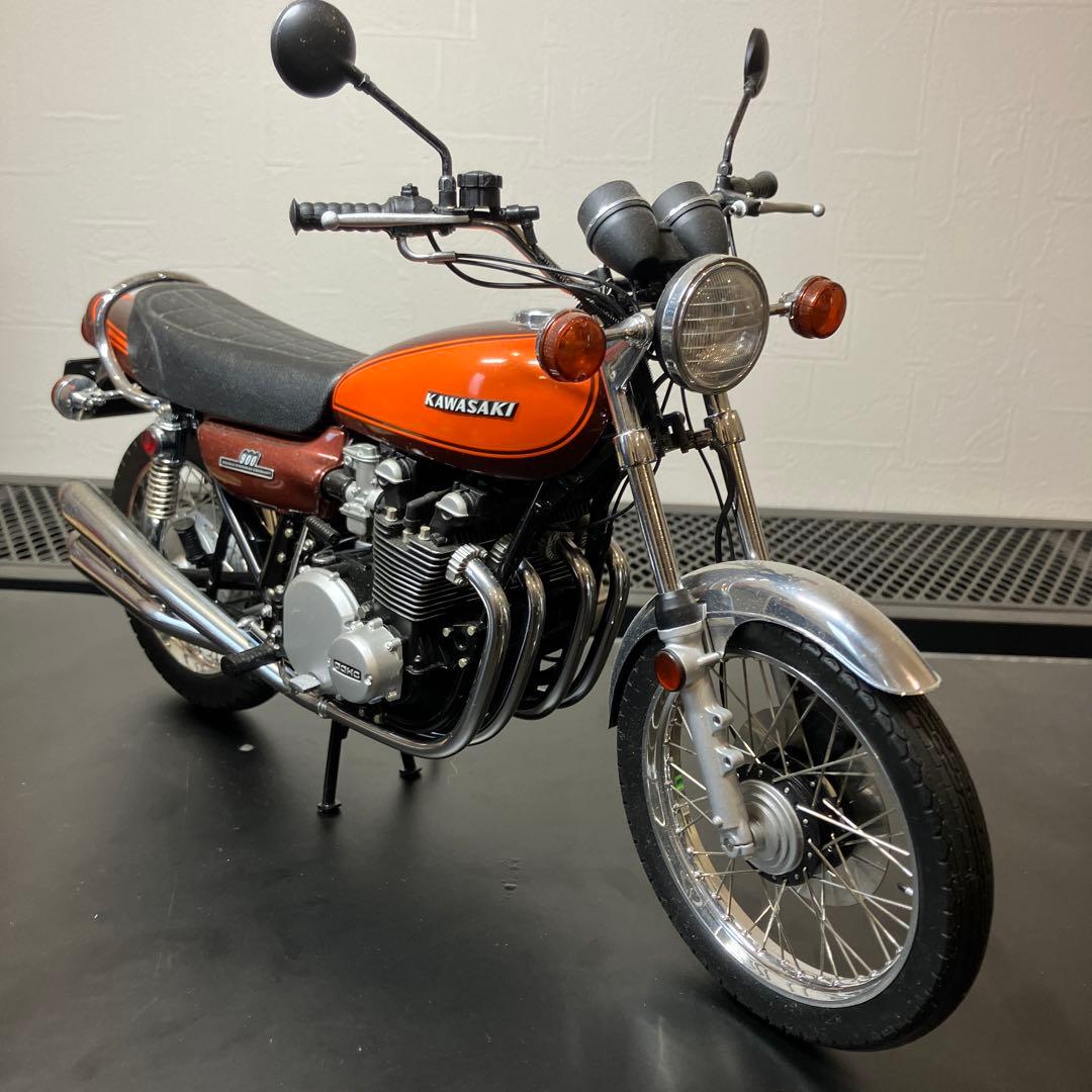 ミニチャンプ カワサキ Z1 火の玉 1/6 激レア ダイキャストバイク 旧車