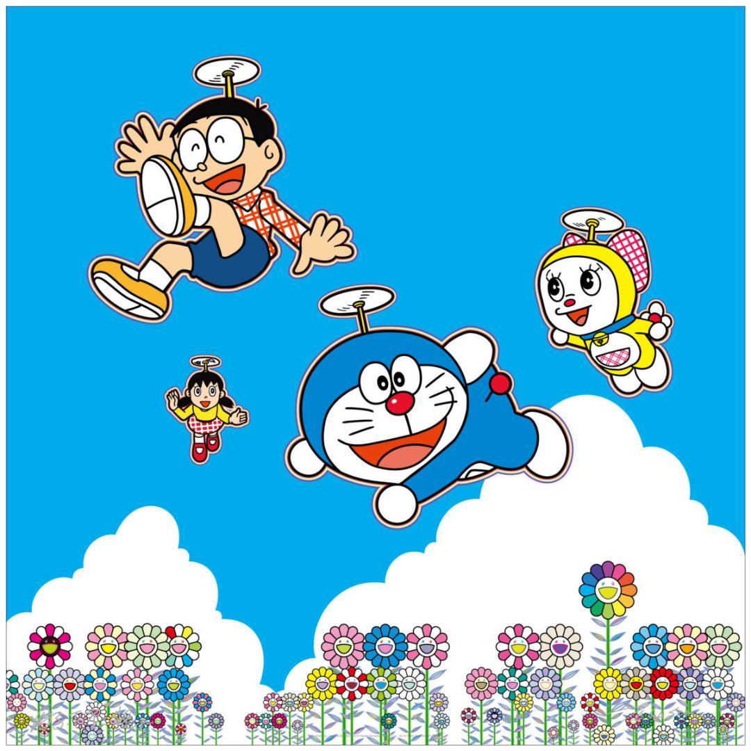 村上隆 ドラえもん ポスター 青空の下、楽しいね