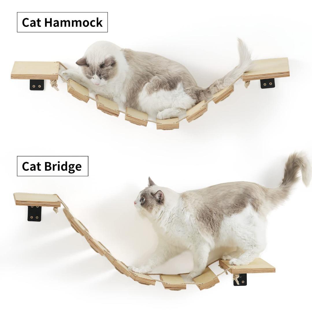 ☆シンプル　吊り橋　キャットウォーク　ステップ　木製