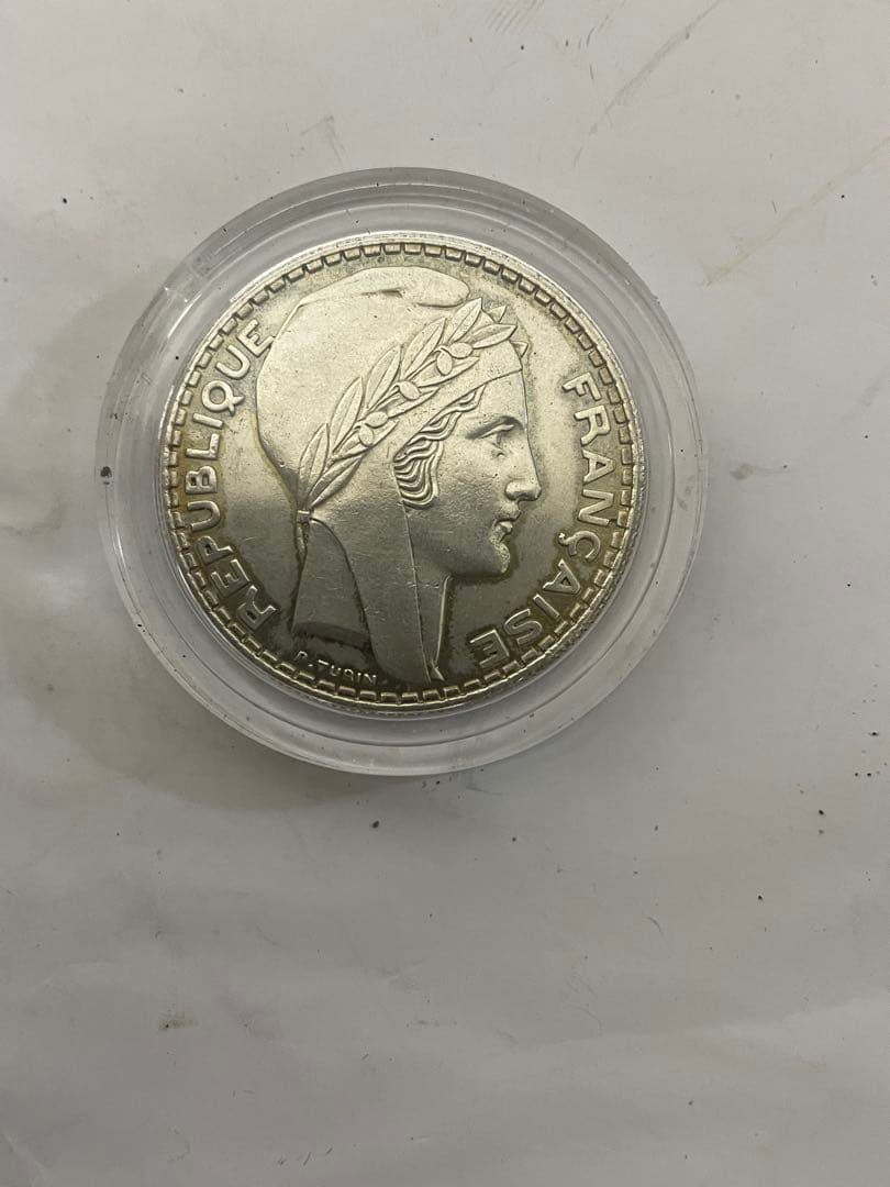 フランス銀貨　1934年　20FRANCS