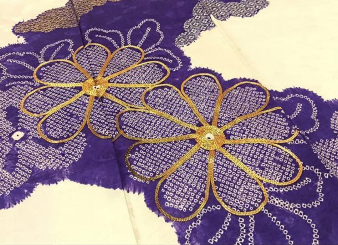振袖 フルセット6点M〜L絞り銀駒刺繍　正絹　売り切り終了
