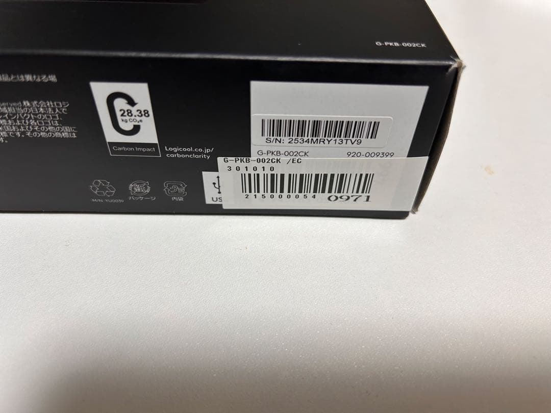 G-PKB-002CK ロジクール G PRO ゲーミングキーボード クリッキー