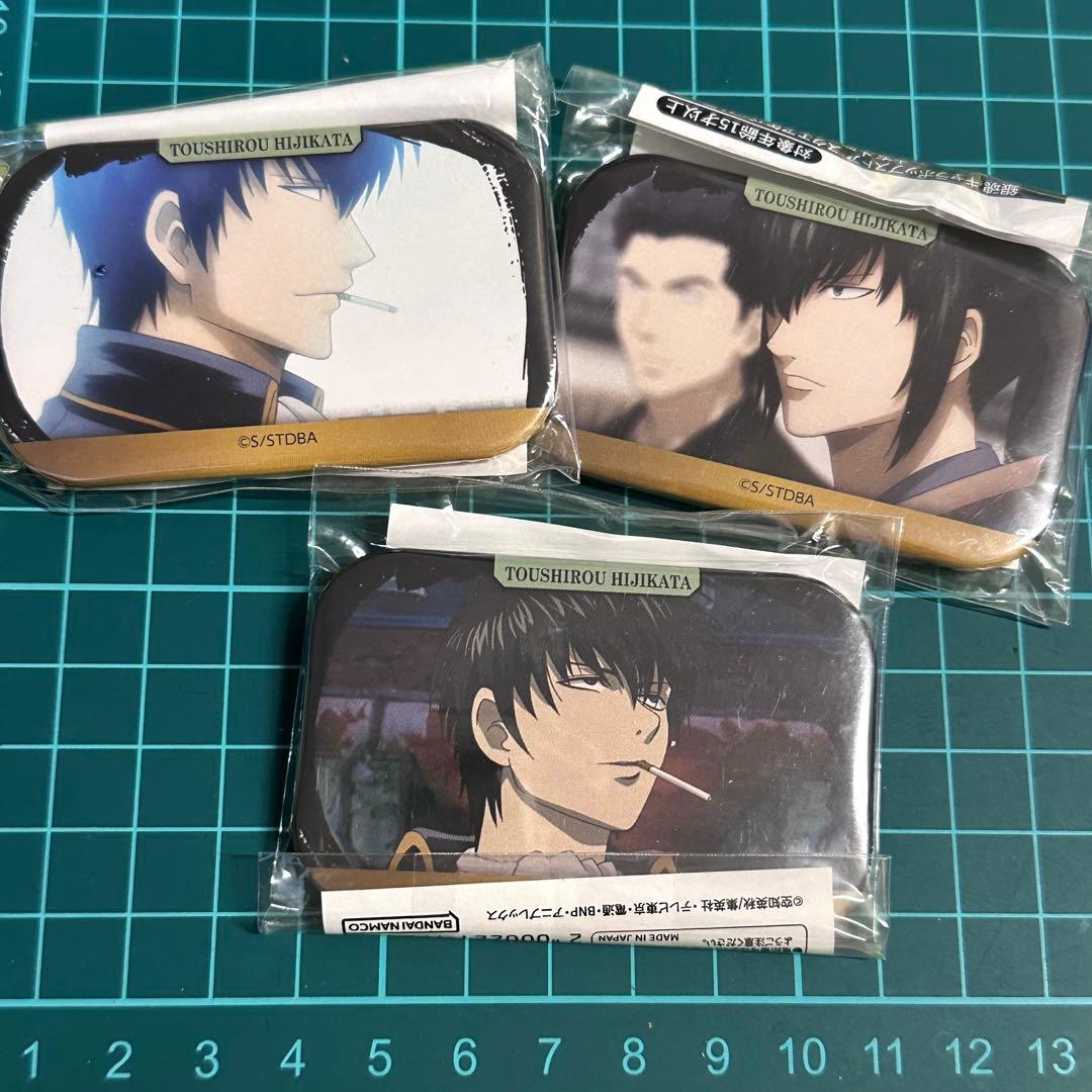 銀魂 土方十四郎 キャラポップストア スクエア缶バッジ弐　3点セット