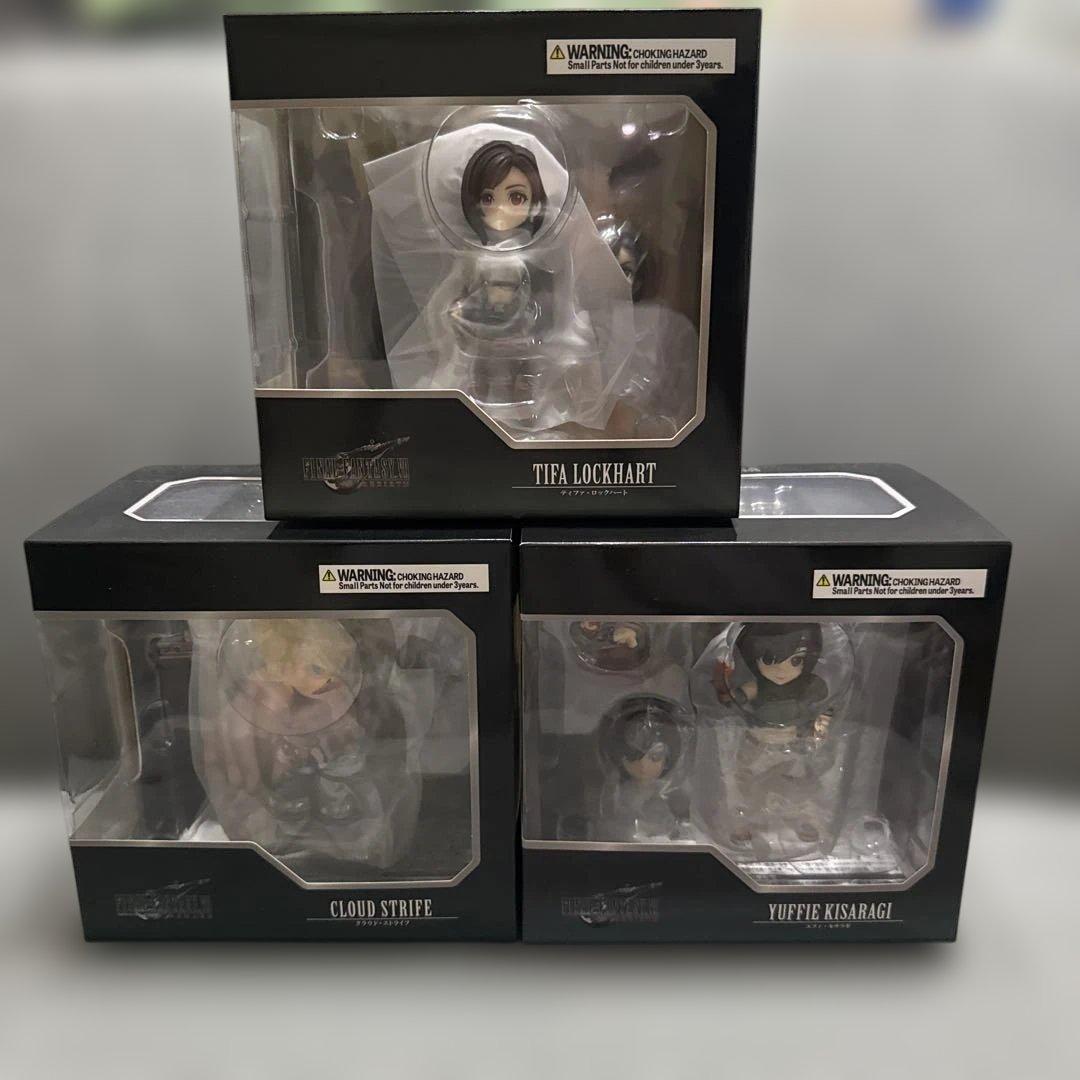 ファイナルファンタジー7 アドラブルアーツ　クラウド　ティファ　ユフィ　3体