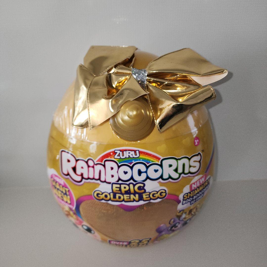 巨大 レインボーコーンズ ゴールデンエッグ　トナカイ　ぬいぐるみ　サプライズトイ