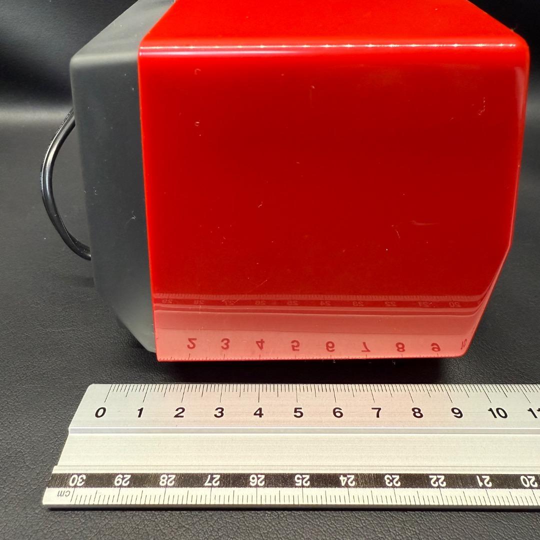 ◉Da左1004 デッドストック ナショナル 電動えんぴつ削り KP-S1 赤色