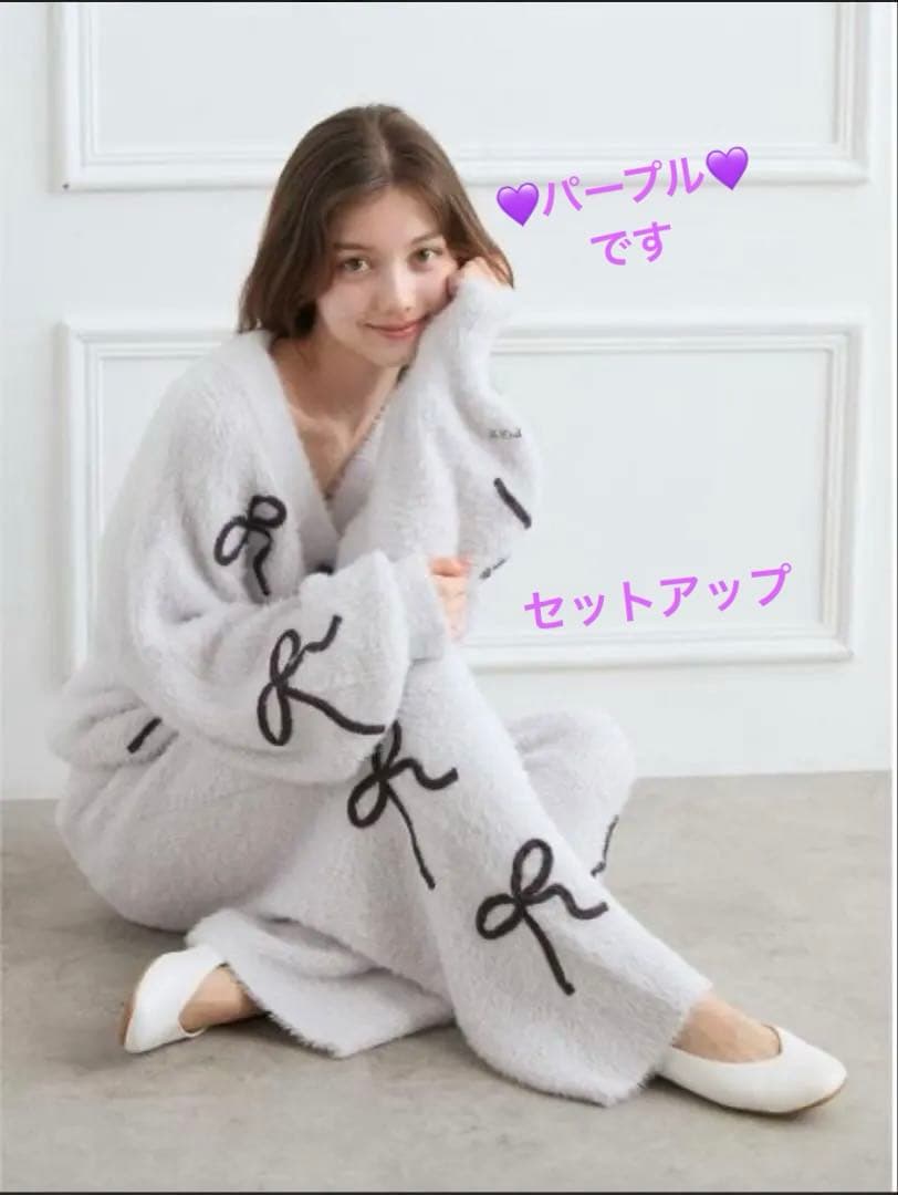 ジェラートピケ♡Halloween2025♡リボンフェザーセットアップ