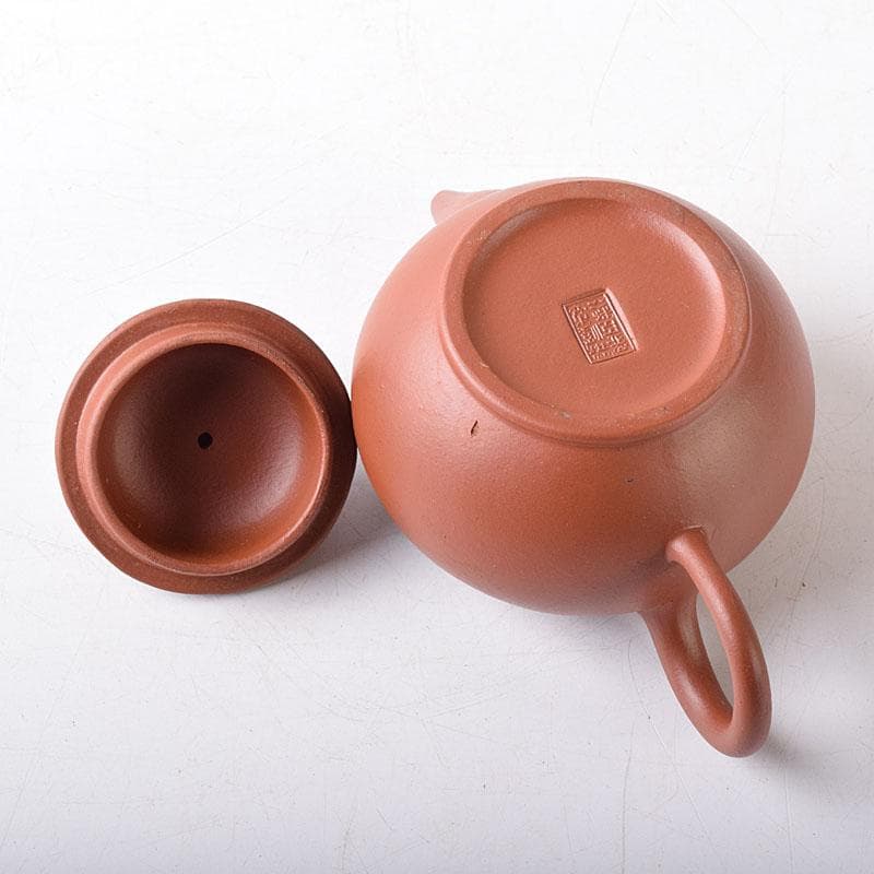 中国　荊渓恵孟臣製　 紫砂　朱泥　急須　茶壷　V　R8274