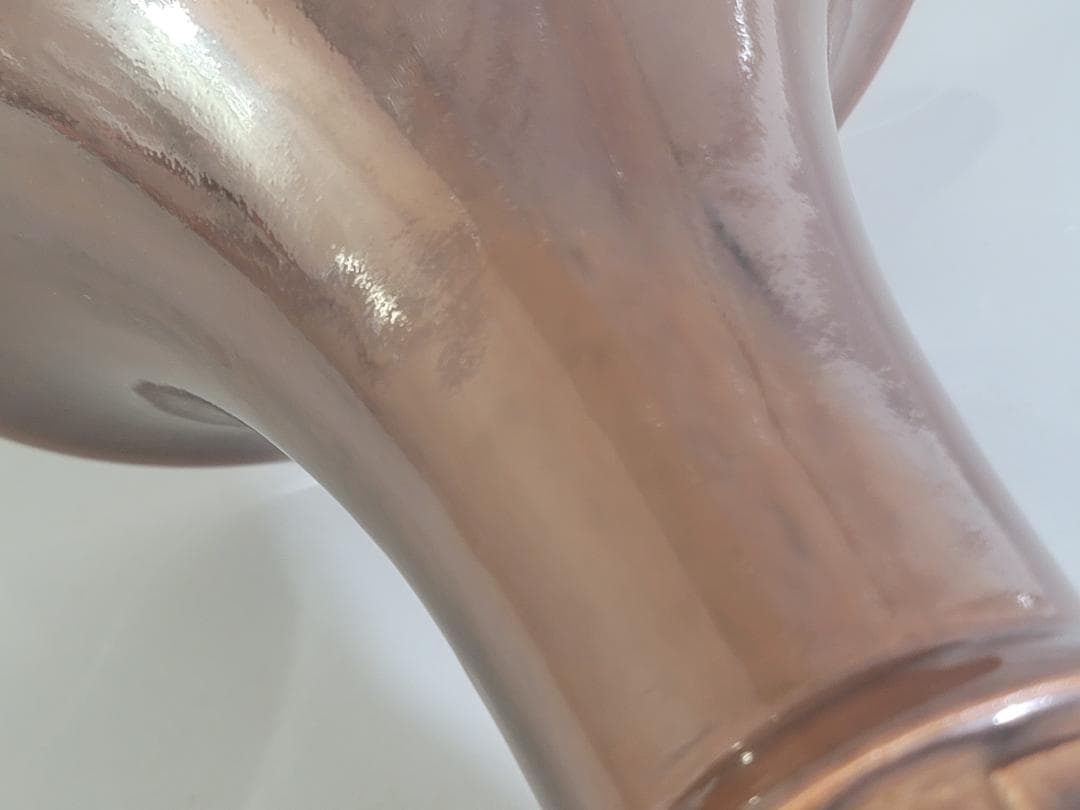 古美術 膳所焼 尊式 算木 花瓶 美品 DT189