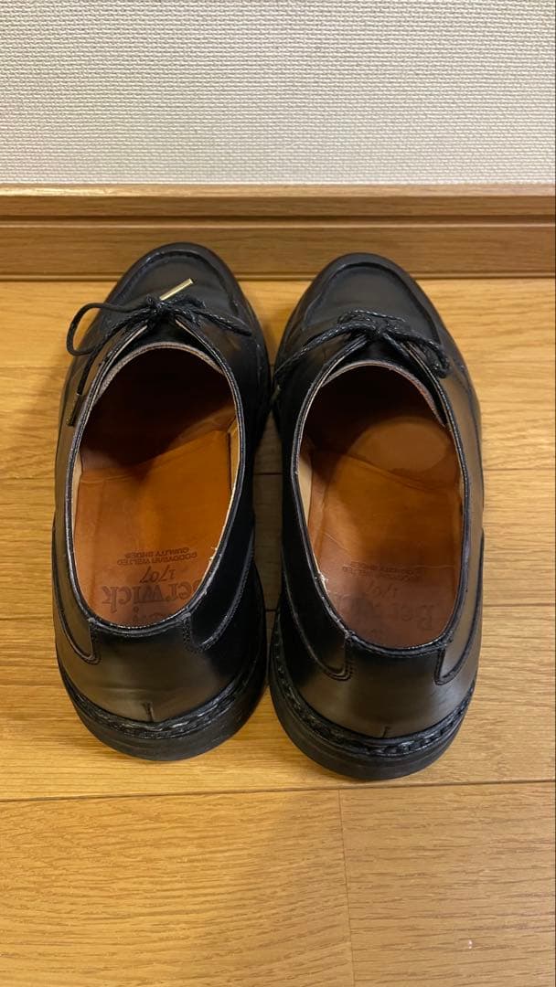 Berwick ブラック ドレスシューズ　Uチップ　6ハーフ 25.5cm