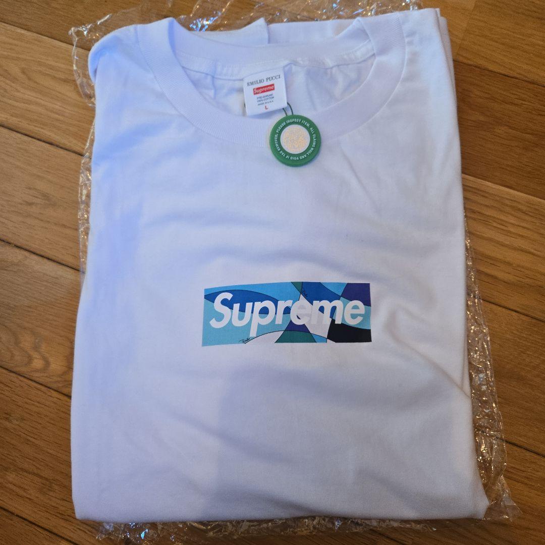 Supreme エミリオプッチ ロゴ Tシャツ ホワイト sizeL