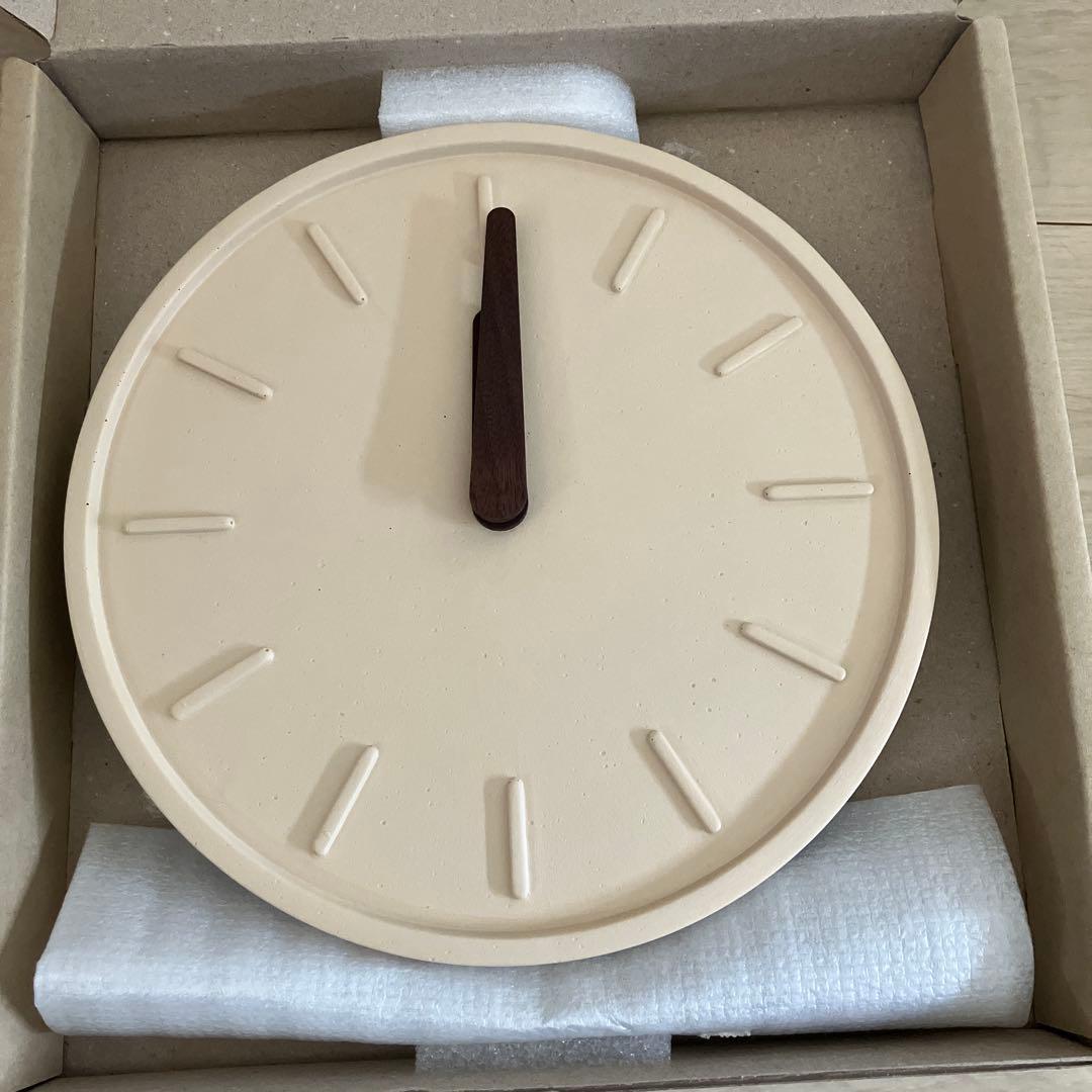 ウッドスタジオアルプ 掛け時計 ライトベージュ