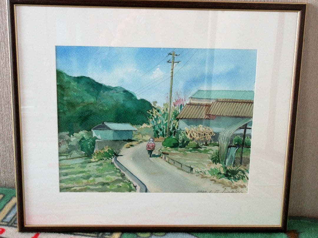 水彩画「お昼どき」