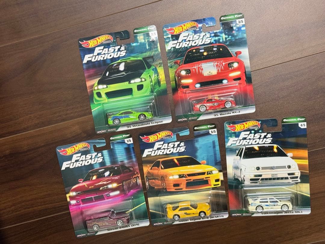 ホットウィール ワイルドスピード オリジナルファスト 5台セット