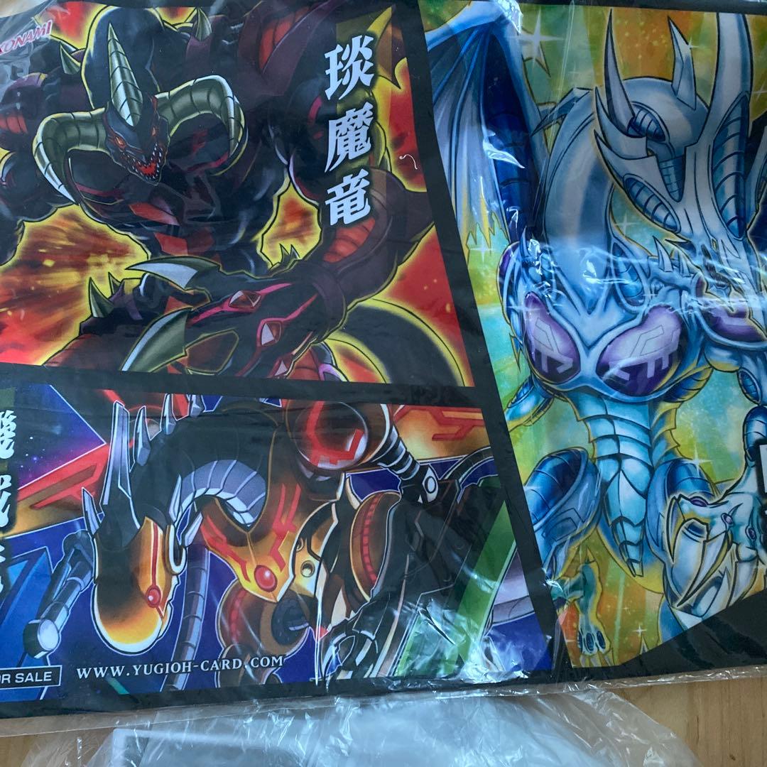 遊戯王　5d's プレイマット 閃珖竜 琰魔竜 機械竜 妖精竜 キャンペーン品
