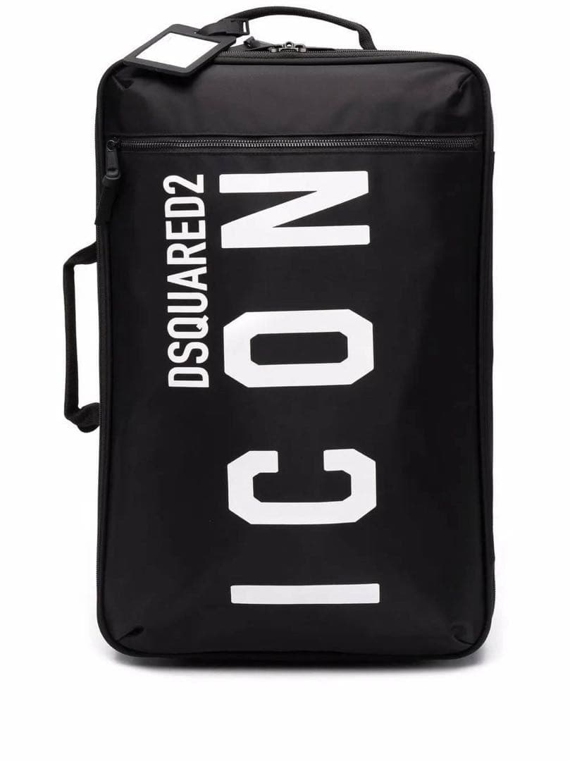Dsquared2 ディースクエアード ロゴプリント ジップアップ スーツケース