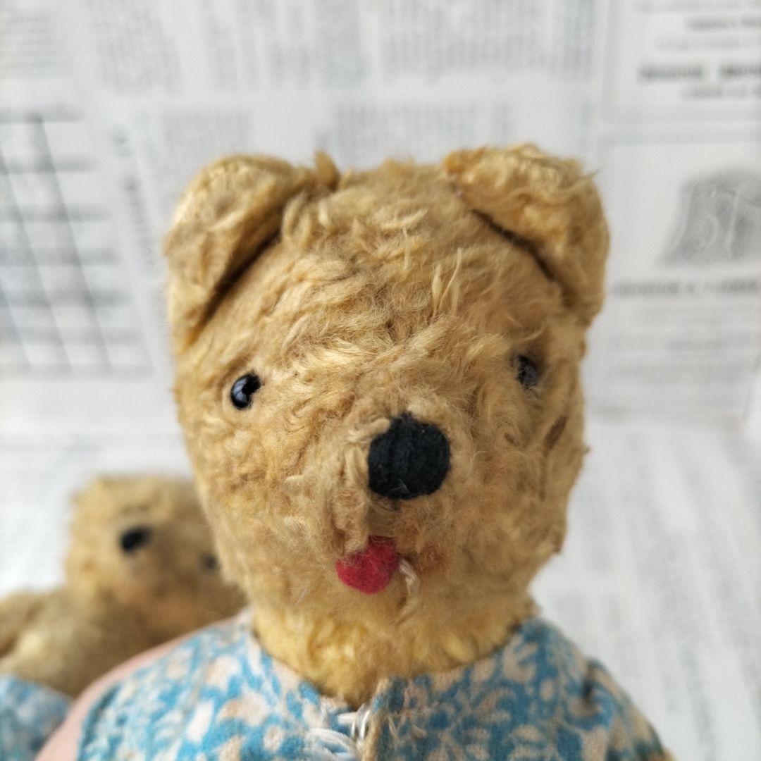 ★注意★出品は左のベアのみ。右のベアは販売済み　イギリス　ビンテージ　ベア