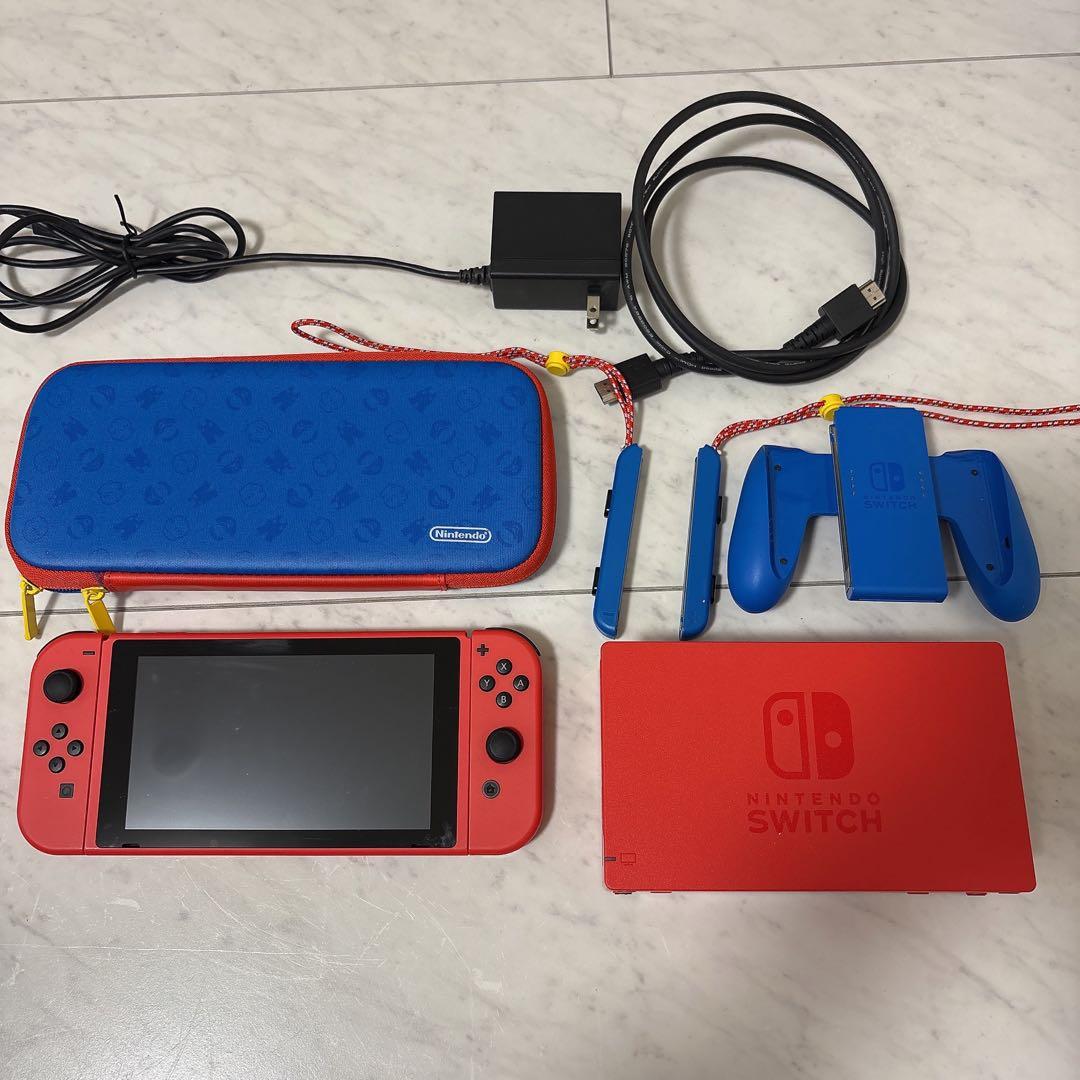 (ポーチつき)Nintendo switch本体 マリオversion.