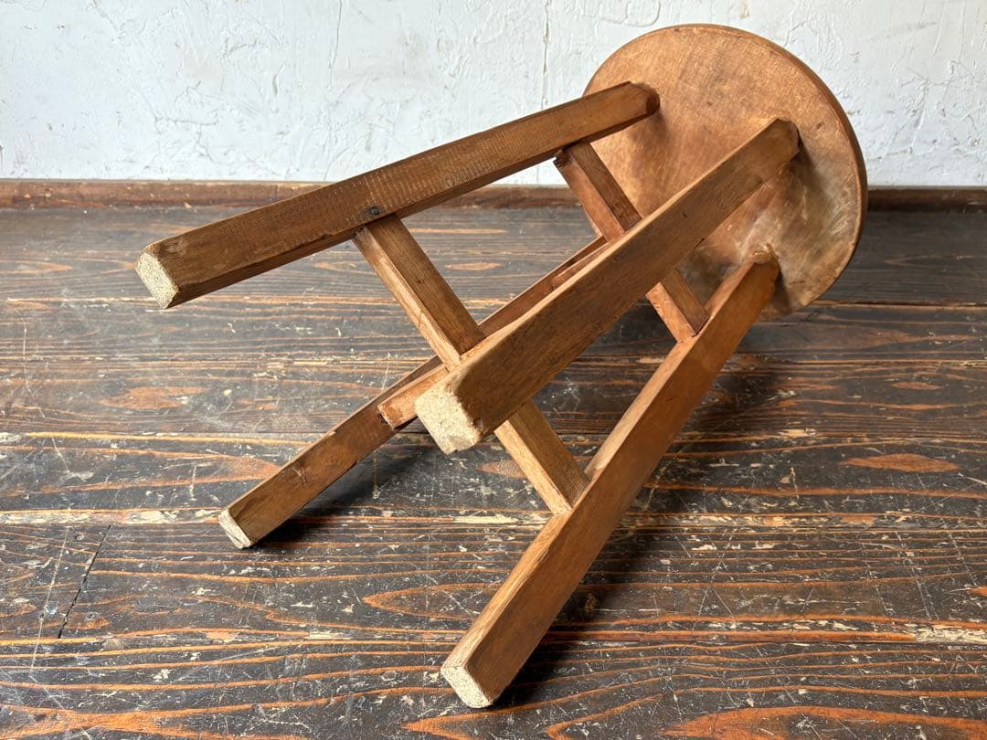 丸椅子 木製シンプルスツール　子椅子