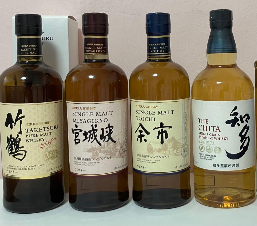 ウイスキーセット　竹鶴　宮城峡　余市　知多