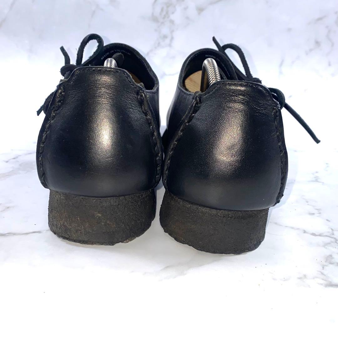 【美品】Clarks LUGGER BLK SMOOTH LEATHER 27