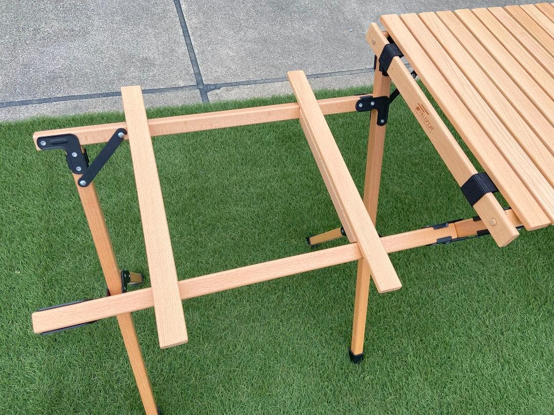 nicoFIELDOOR ウッドロール　キッチンテーブル ツーバーナー対応