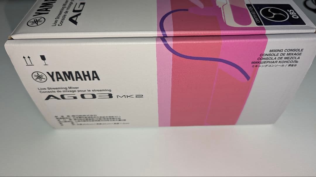 YAMAHA AG03 MK2 オーディオミキサー