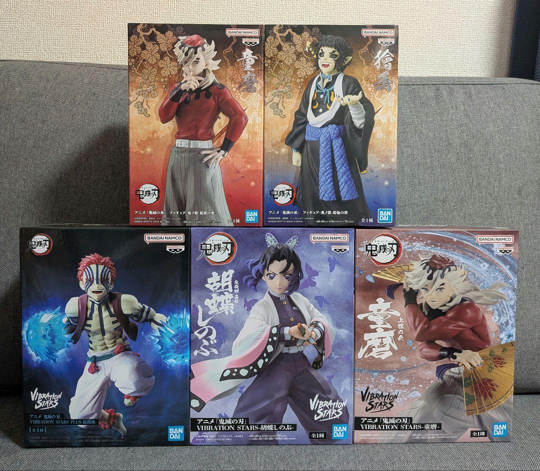 鬼滅の刃　フィギュア　猗窩座　胡蝶しのぶ　童磨　獪岳