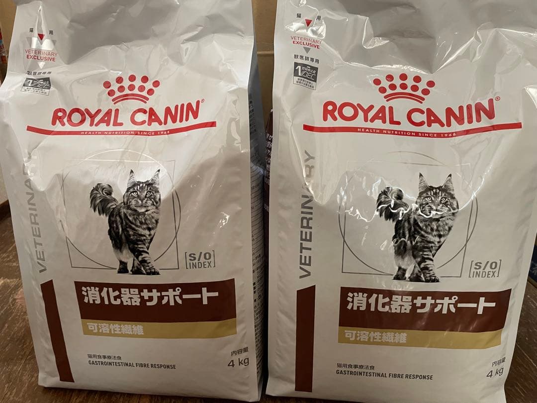 ロイヤルカナン 消化器サポート　猫　可溶性繊維　4kg×2＝8kg