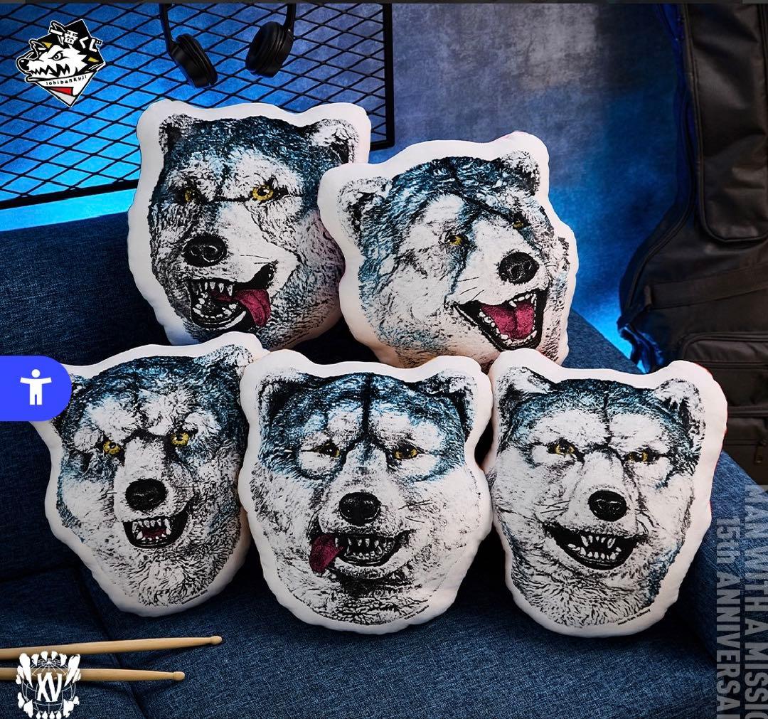 MAN WITH A MISSION フェイスクッションコンプセット