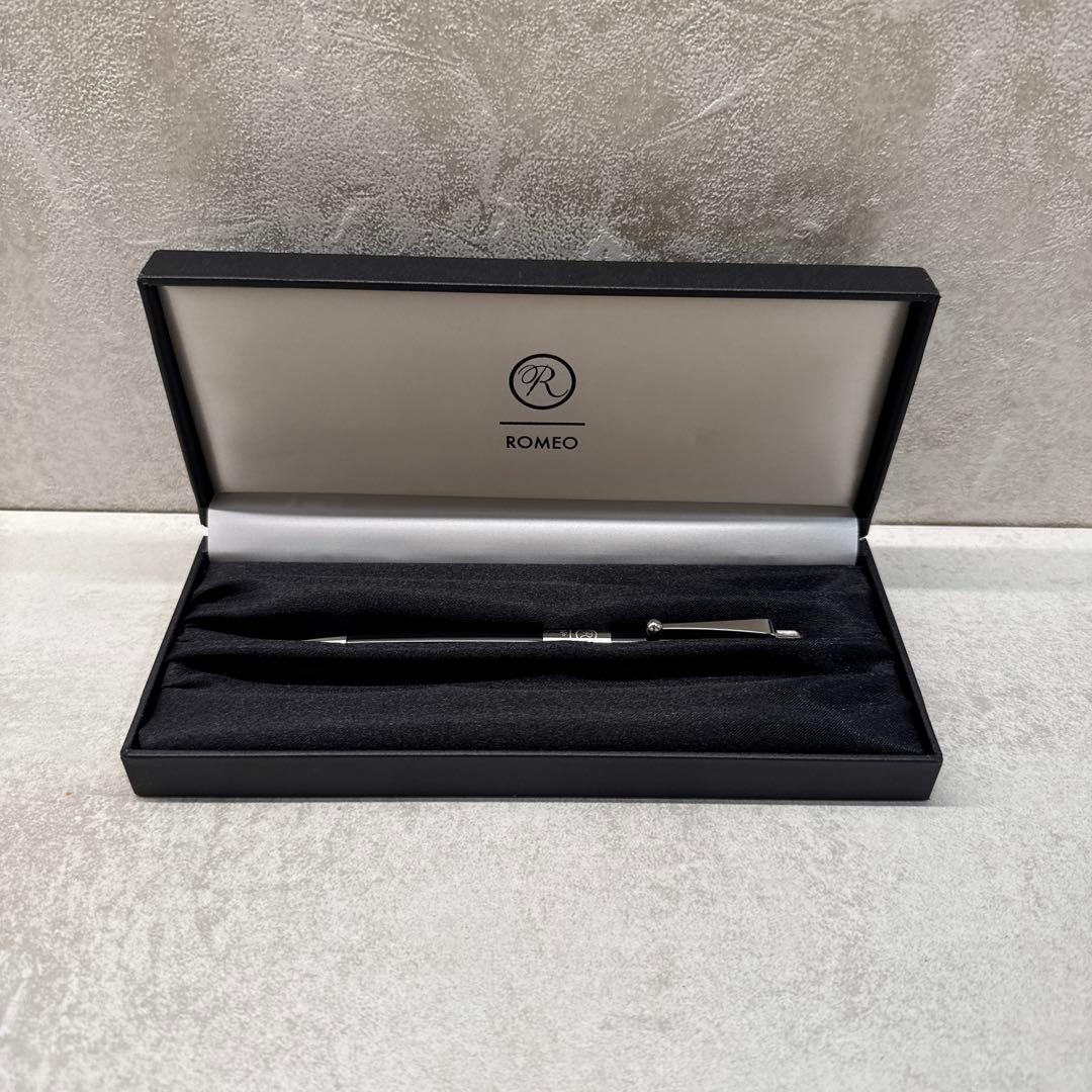 ROMEO No.3 ボールペン 黒 金属製 専用ケース付き