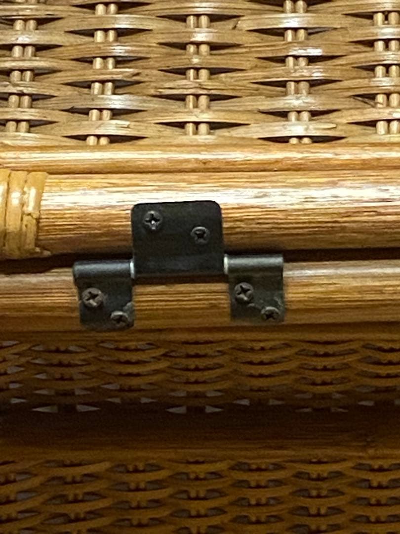 希少♦️お洒落 ラタン収納 ボックス♦️お部屋 リビング 脱衣所に♦️収納力♦️送料込