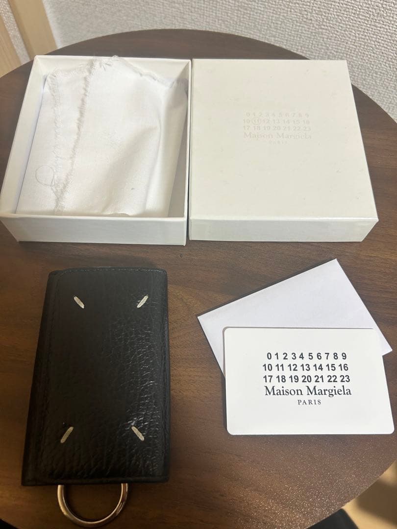 美品　Maison Margiela 4ステッチ　キーケース　ブラック