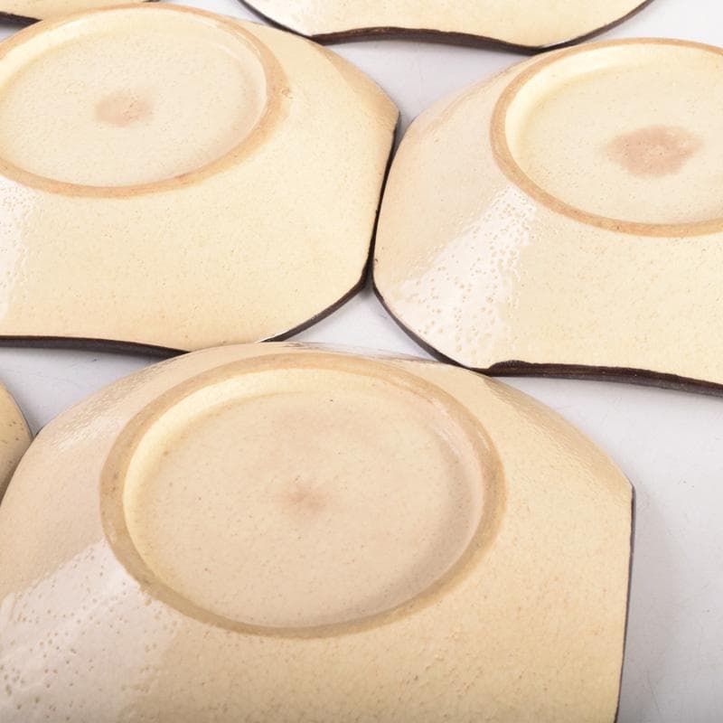 和食器　渦巻文　八角皿　八客　時代箱　C　7941