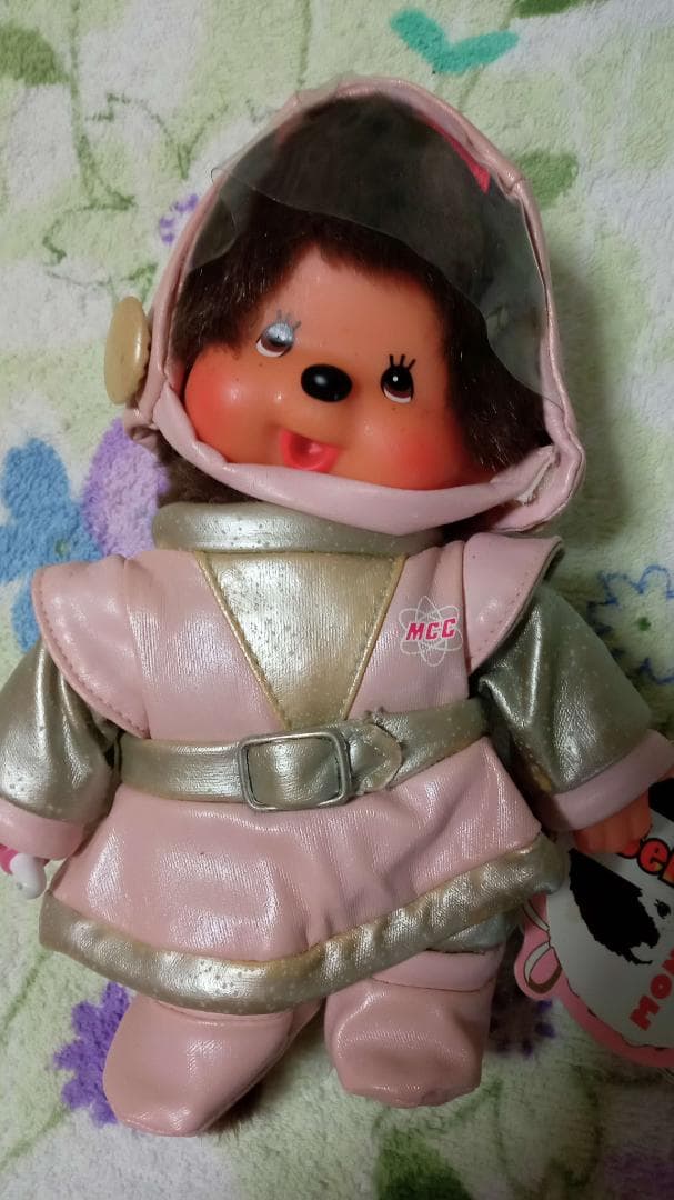 【廃盤】モンチッチ 宇宙服 30周年記念 男女2体セット【難あり】