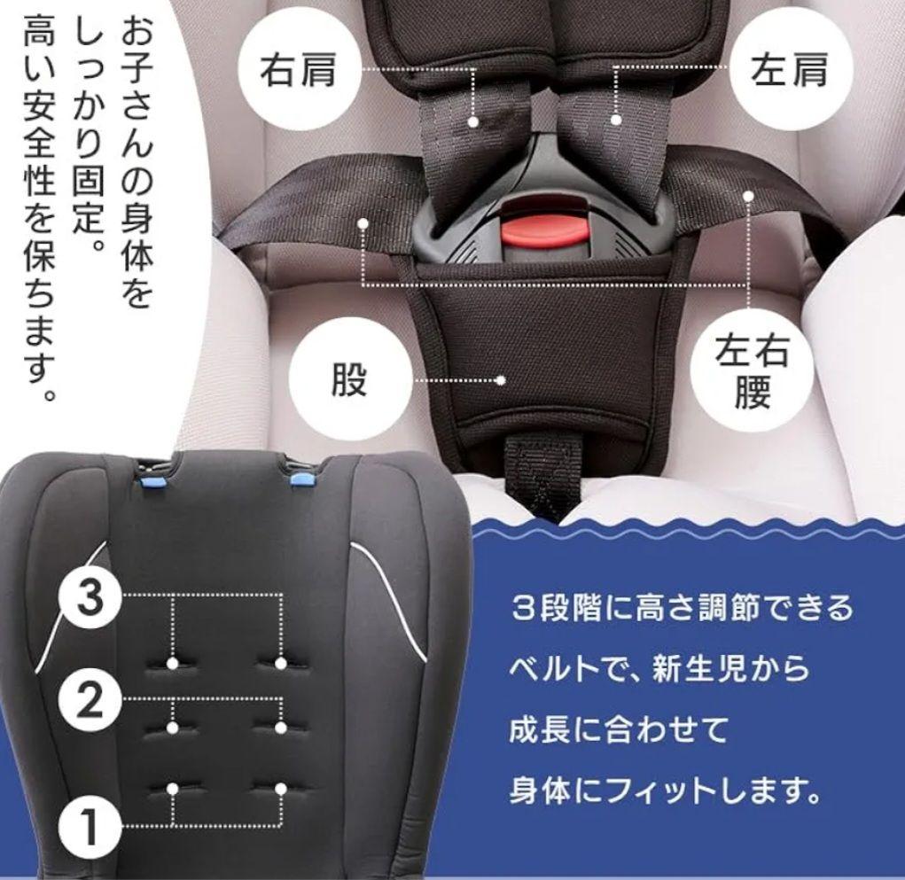ニ*モ様 【新品同様】チャイルドシート アイリスプラザ シートベルト固定 新生児