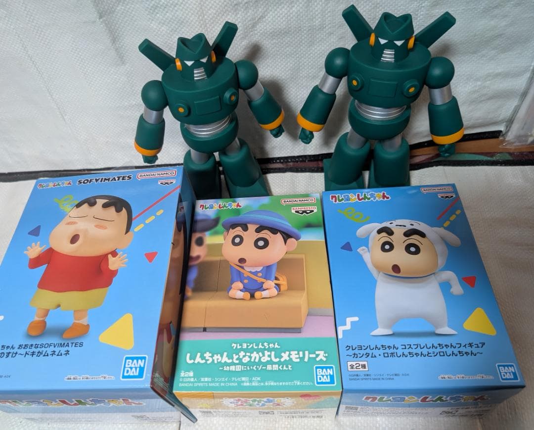 クレヨンしんちゃん フィギュア おおきなSOFVIMATES カンタム•ロボ2体