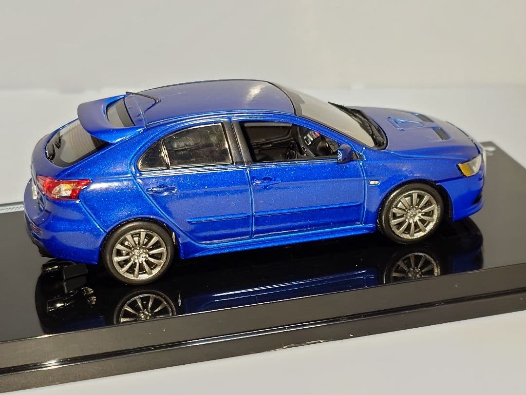 三菱 ランサースポーツバック 1/43 ミニカー ブルー ビテセ