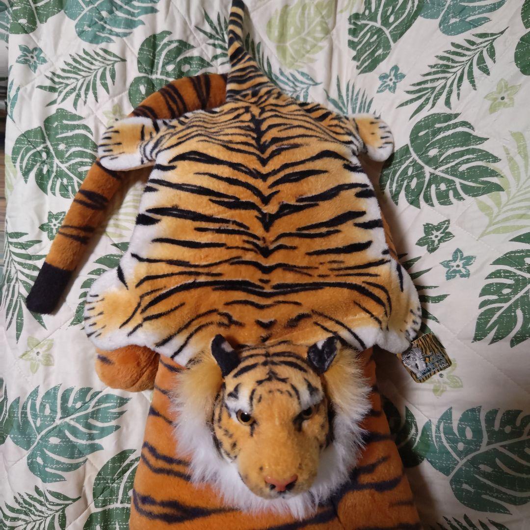 特大リアルタイガーぬいぐるみ！リアルマニアルぬいぐるみマットセット❣