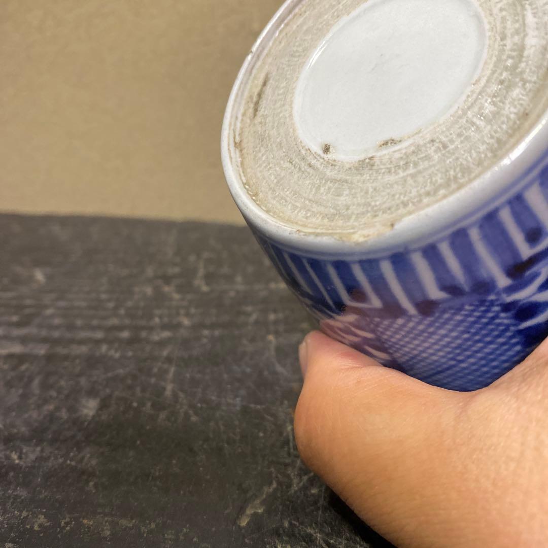 市松文蕎麦猪口