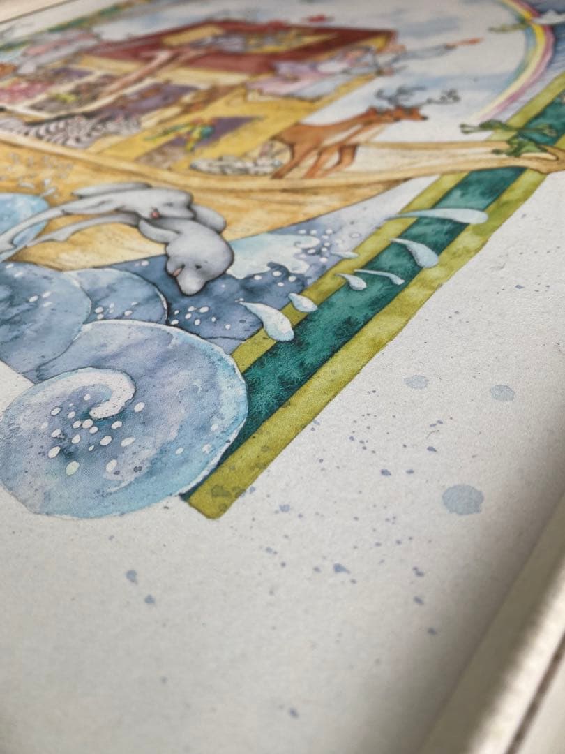 Debbie Kingston Baker Noah's Ark 水彩　絵画