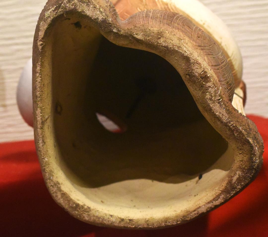 k*a様 タヌキの置物　信楽焼 無疵　72cm ◎25-03-03-08