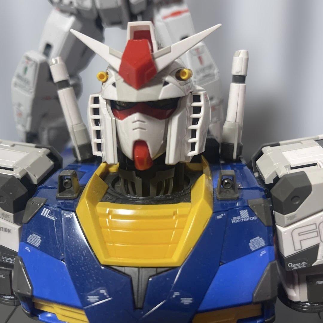 【癒し】PGU1/60RX-78-2ガンダムと　1/48RX-78F00ガンダム