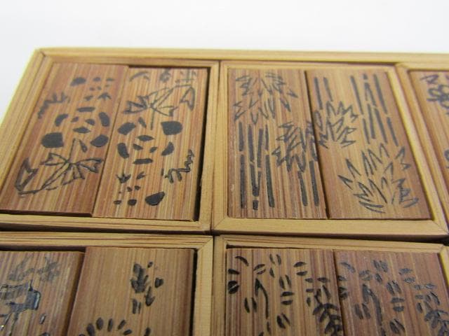 Y4-1203　◇茶道具 香道具 十種香札 ( 白竹製 ) 香用具◇