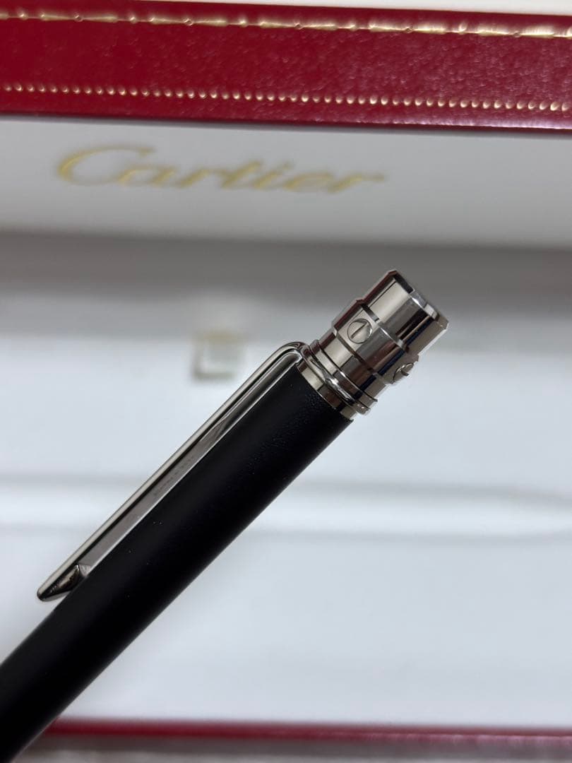 Cartier カルティエ ボールペン サントス　ブラック