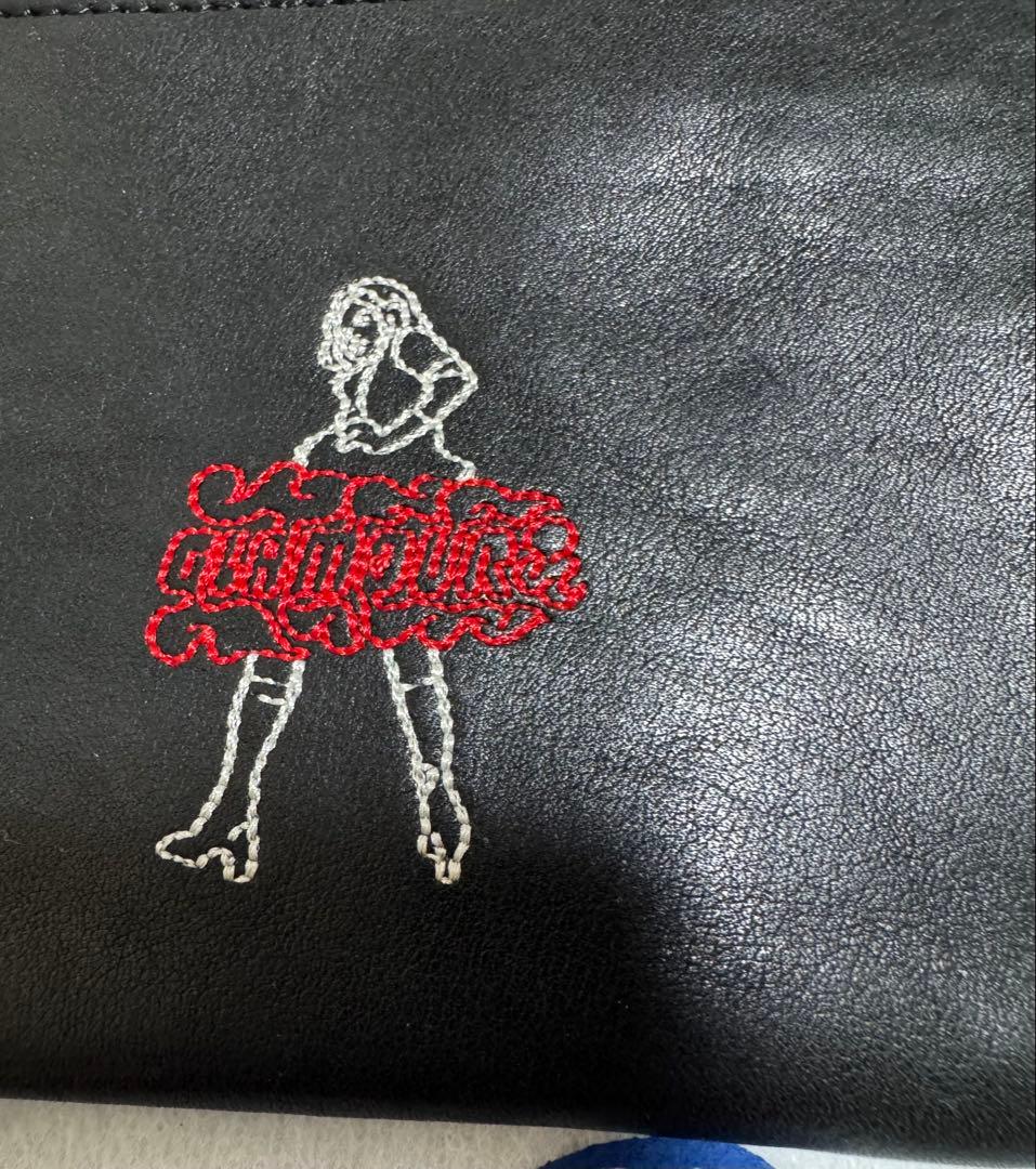 新品大人気！ヒステリックグラマー 【VIXEN LINE刺繍】レザーウォレット黒