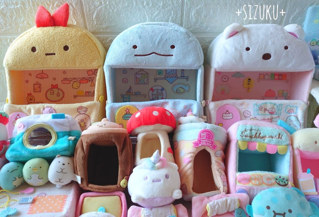 【豪華85点】すみっコぐらし ハウス のりもの てのり等 ぬいぐるみ まとめ売り