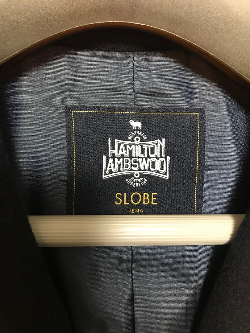 新品未使用　スローブイエナ　HAMILTONダブルフェイスウールロングコート